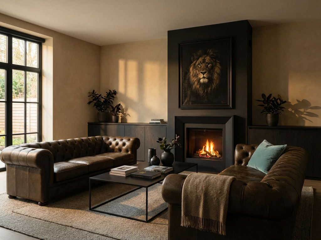 Material Match #2 – Tiffany blauw met eiken, zwart en textiel