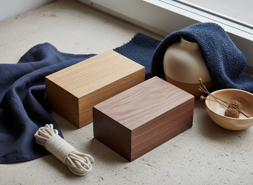 Material match #3 – Navy blue met eiken of walnoot: welke combinatie voelt warmer en chiquer?